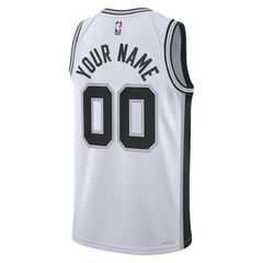 San Antonio Spurs Unisex Swingman Custom Jersey White Association Edition | Nike outlet