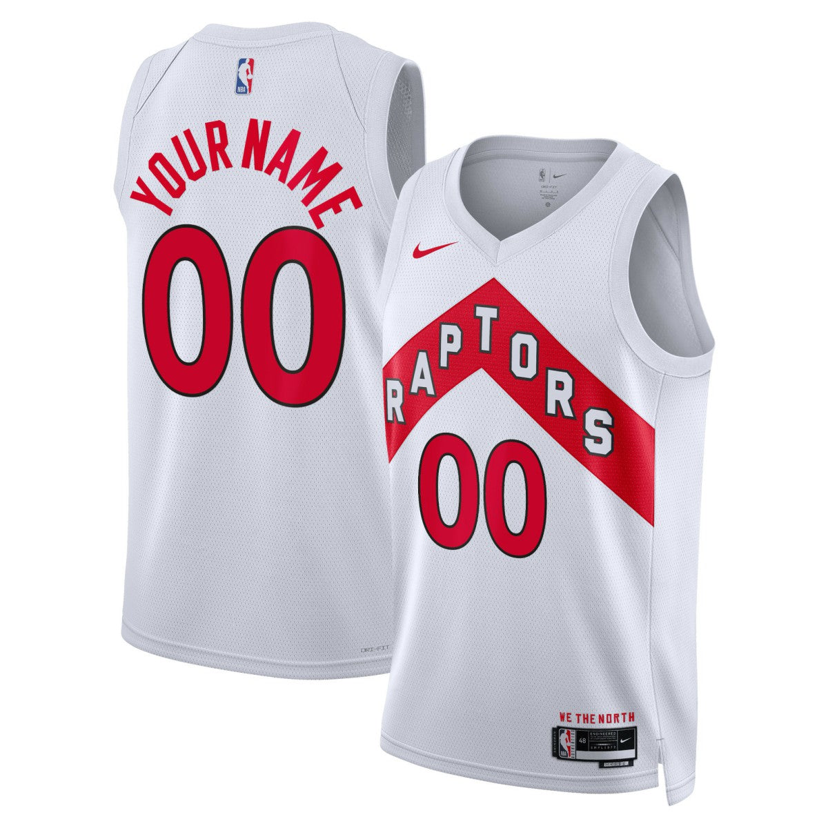 Toronto Raptors Unisex Swingman Custom Jersey White Association Edition | Nike discount