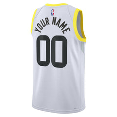 Utah Jazz Unisex Swingman Custom Jersey White Association Edition | Nike Near Me