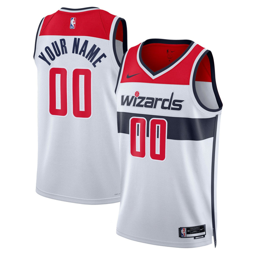 Washington Wizards Unisex Swingman Custom Jersey White Association Edition | Nike outlet