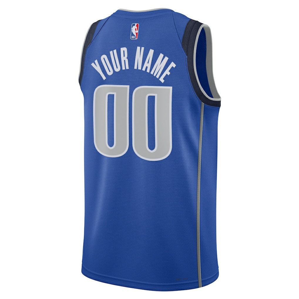 Dallas Mavericks Unisex Swingman Custom Jersey Blue for sale Icon Edition | Nike