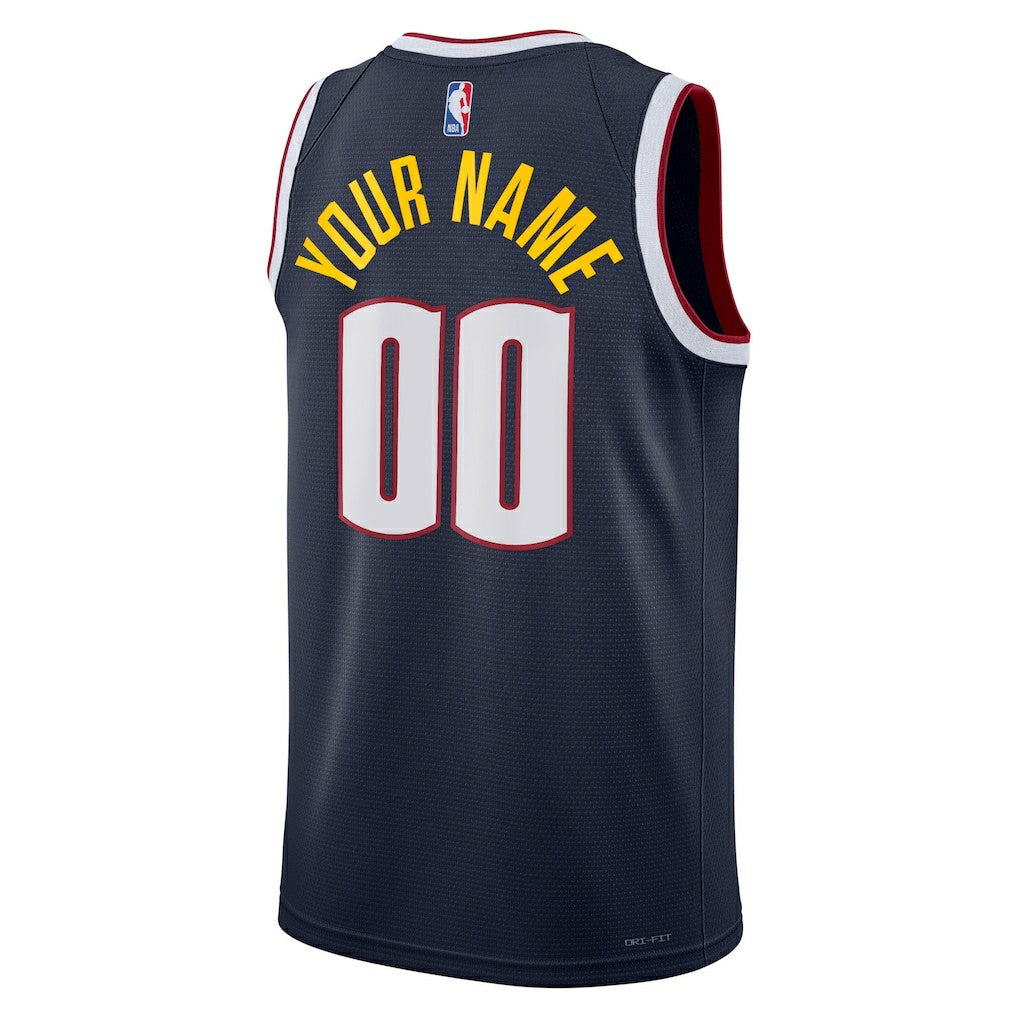 Denver Nuggets Unisex Swingman Custom Jersey Navy for sale Icon Edition | Nike for sale