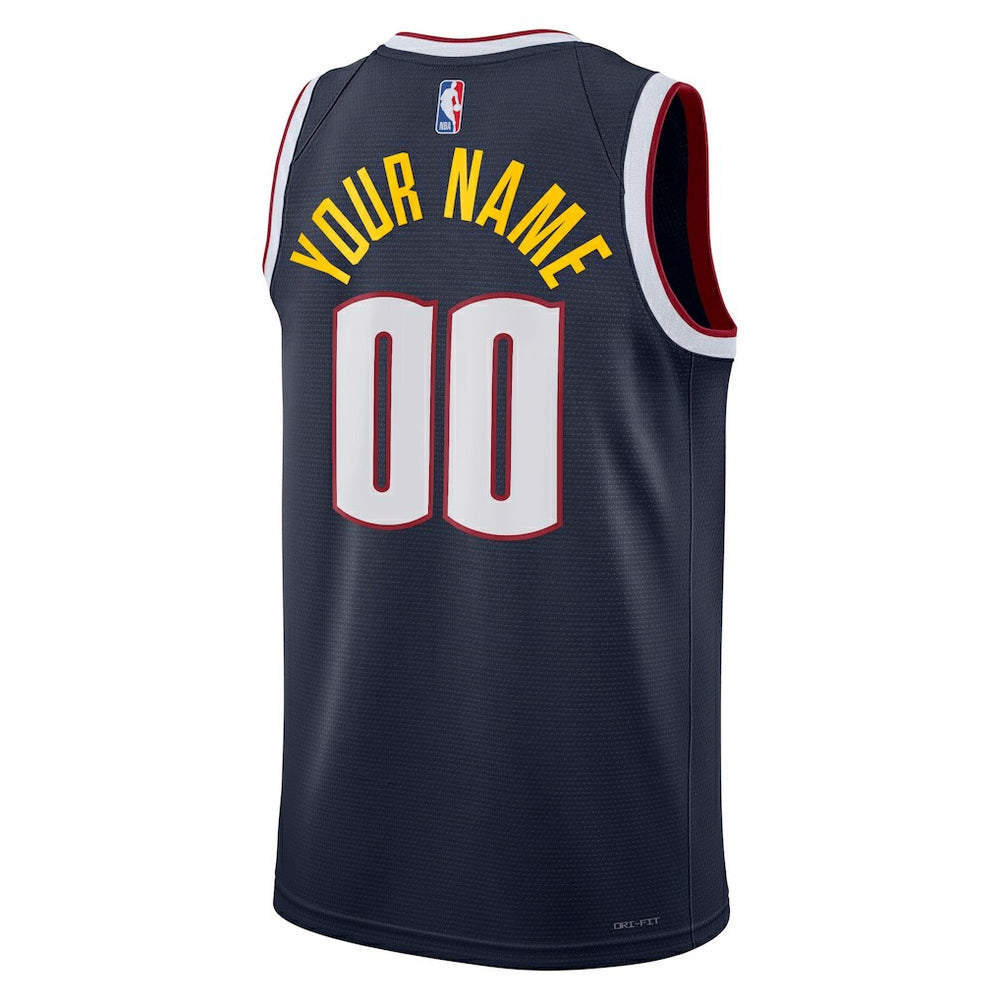 Denver Nuggets Unisex Swingman Custom Jersey Navy for sale Icon Edition | Nike for sale