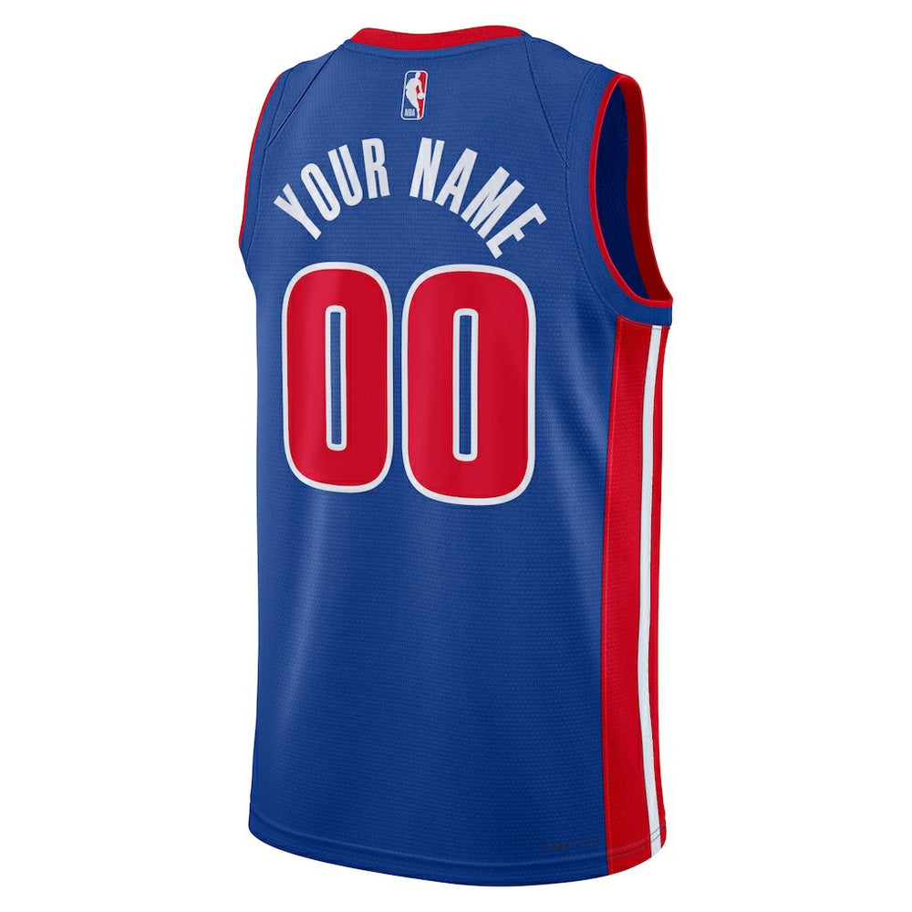 Detroit Pistons Unisex Swingman Custom Jersey Blue for sale Icon Edition | Nike discount