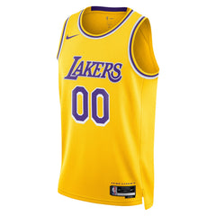 Los Angeles Lakers Unisex Swingman Custom Jersey Gold Icon Edition | Nike