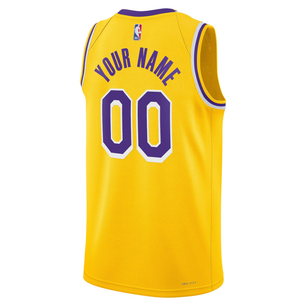 Los Angeles Lakers Unisex Swingman Custom Jersey Gold Icon Edition | Nike