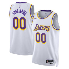 Los Angeles Lakers Unisex Swingman Custom Jersey White Association Edition | Nike discount