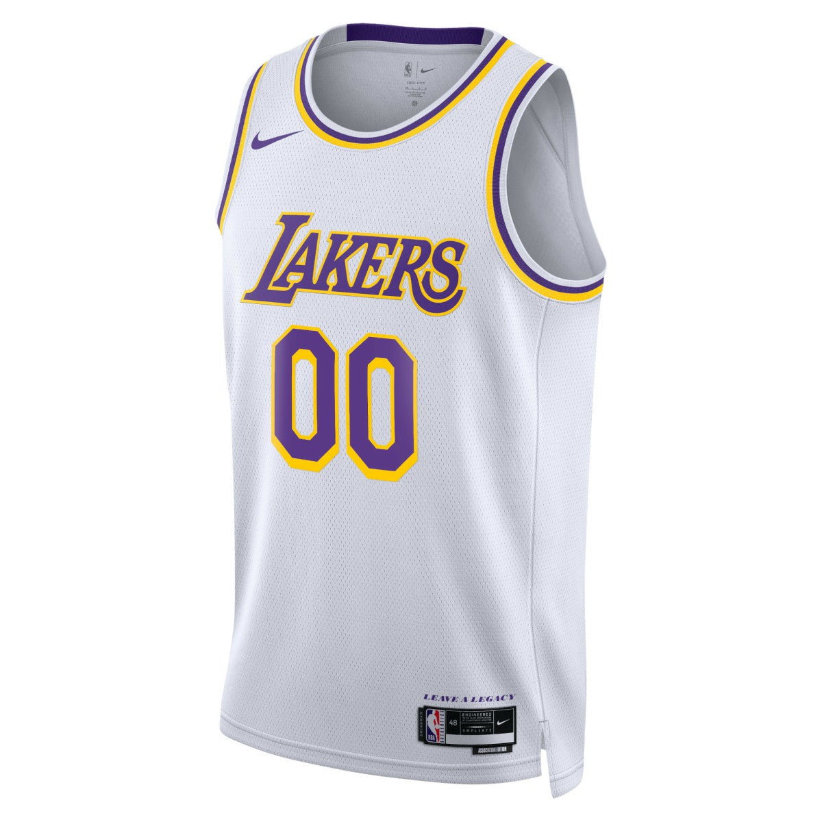 Los Angeles Lakers Unisex Swingman Custom Jersey White Association Edition | Nike discount