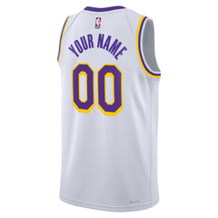 Los Angeles Lakers Unisex Swingman Custom Jersey White Association Edition | Nike discount