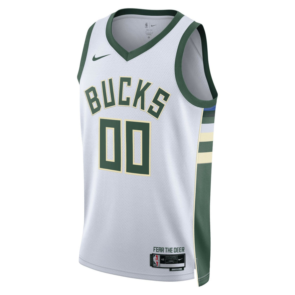 Milwaukee Bucks Unisex Swingman Custom Jersey White Association Edition | Nike outlet