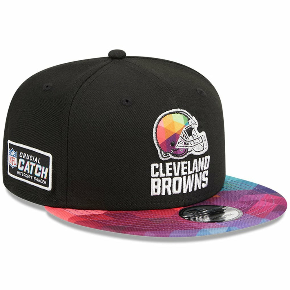 Cleveland Browns New Era 2023 NFL Crucial Catch 9FIFTY Snapback Hat Black