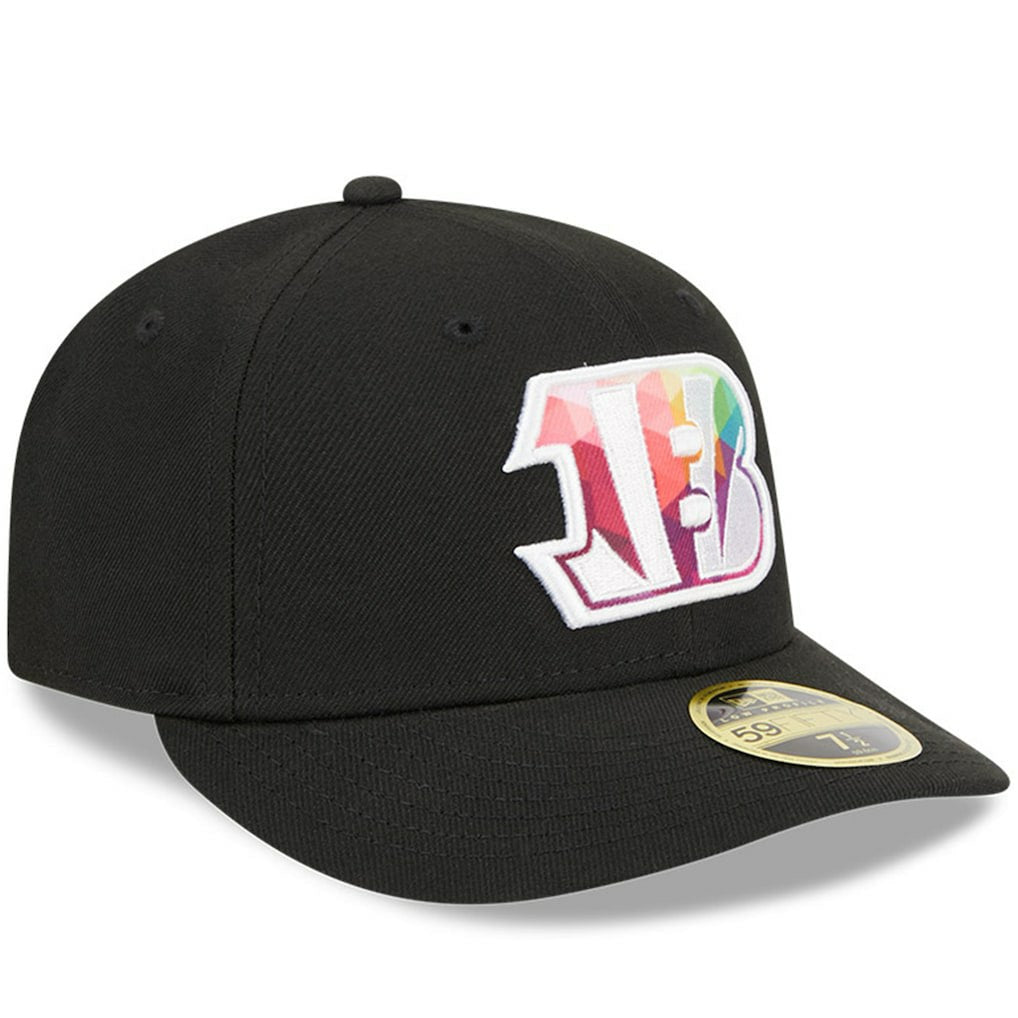 Cincinnati Bengals New Era 2023 NFL Crucial Catch Low Profile 59FIFTY Fitted Hat Black