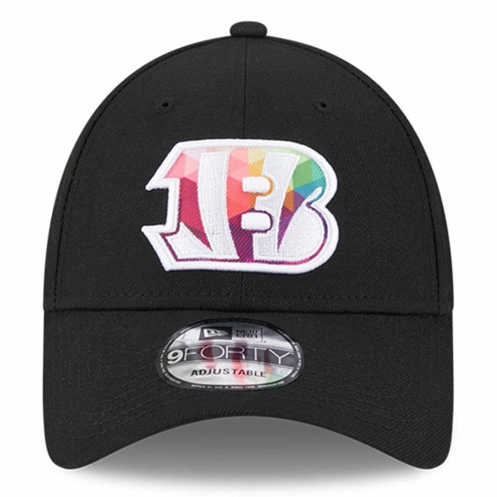 Cincinnati Bengals New Era 2023 NFL Crucial Catch 9FORTY Adjustable Hat Black