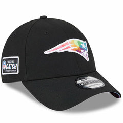 New England Patriots New Era 2023 NFL Crucial Catch 9FORTY Adjustable Hat Black