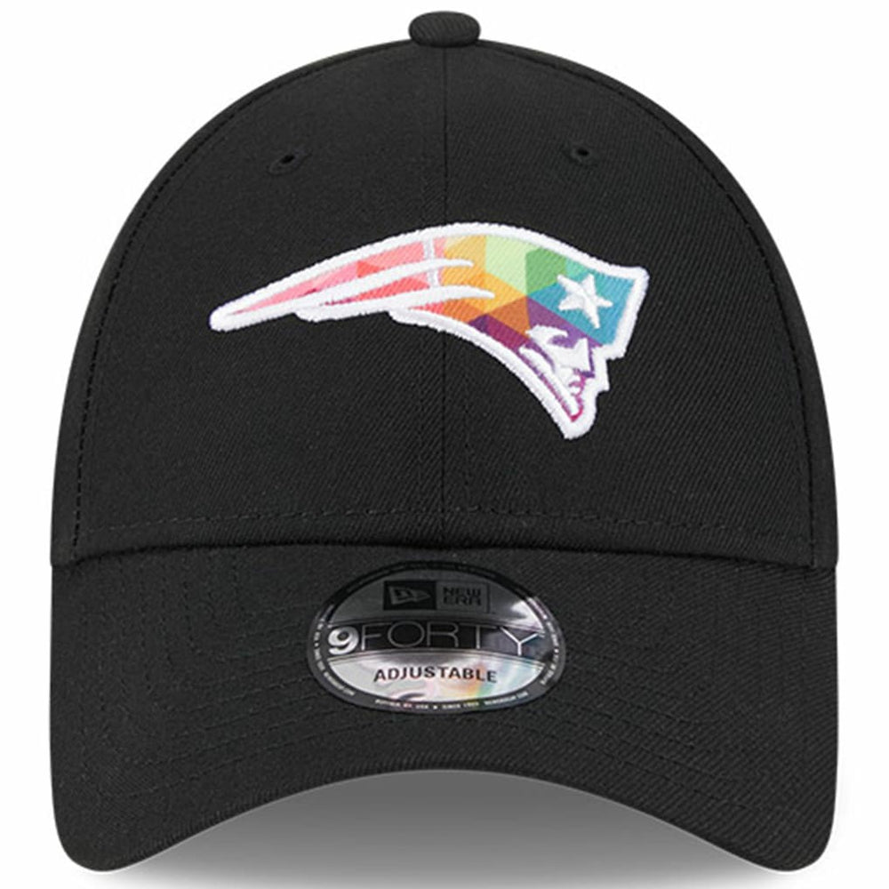 New England Patriots New Era 2023 NFL Crucial Catch 9FORTY Adjustable Hat Black