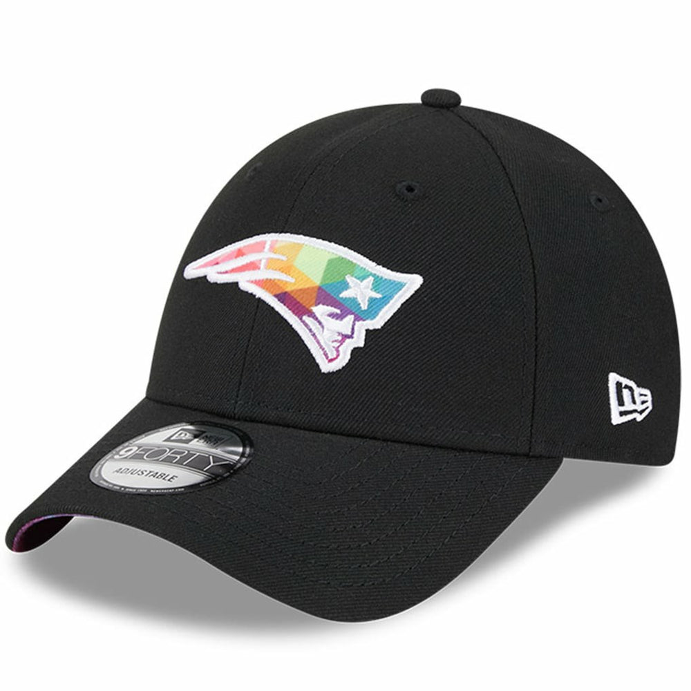 New England Patriots New Era 2023 NFL Crucial Catch 9FORTY Adjustable Hat Black