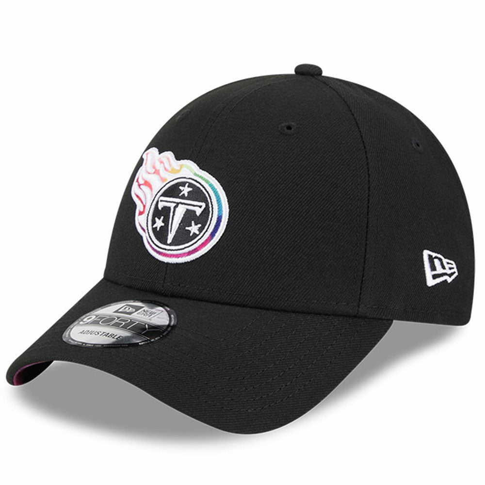 Tennessee Titans New Era 2023 NFL Crucial Catch 9FORTY Adjustable Hat Black