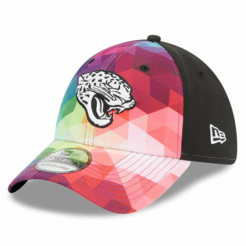 Jacksonville Jaguars New Era 2023 NFL Crucial Catch 39THIRTY Flex Hat Pink