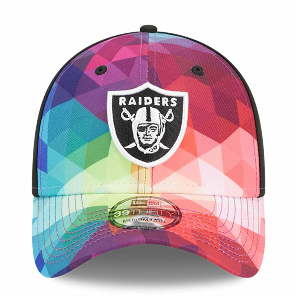 Las Vegas Raiders New Era 2023 NFL Crucial Catch 39THIRTY Flex Hat Pink