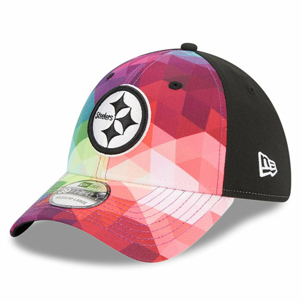 Pittsburgh Steelers New Era 2023 NFL Crucial Catch 39THIRTY Flex Hat Pink