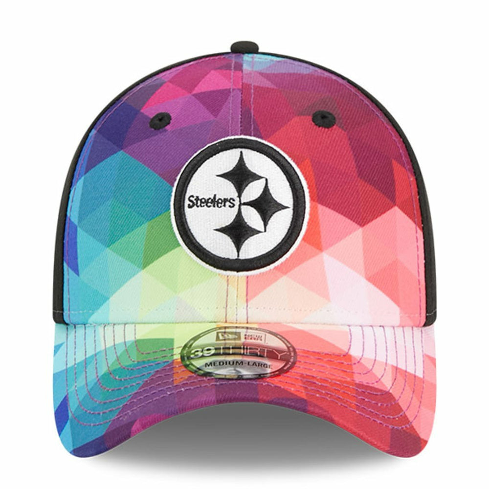 Pittsburgh Steelers New Era 2023 NFL Crucial Catch 39THIRTY Flex Hat Pink