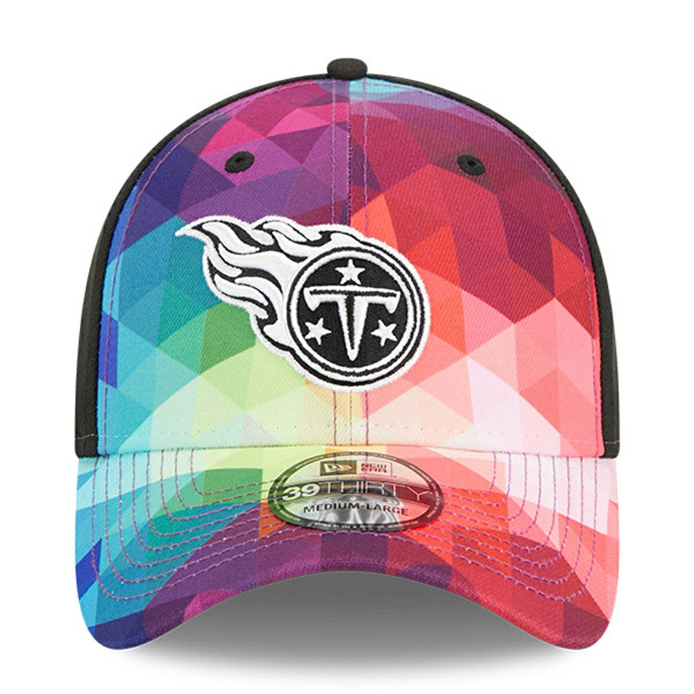 Tennessee Titans New Era 2023 NFL Crucial Catch 39THIRTY Flex Hat Pink