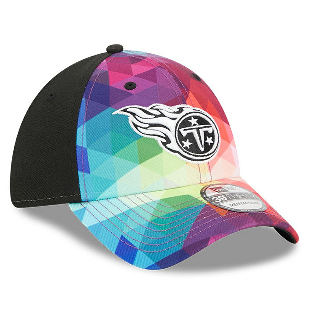 Tennessee Titans New Era 2023 NFL Crucial Catch 39THIRTY Flex Hat Pink