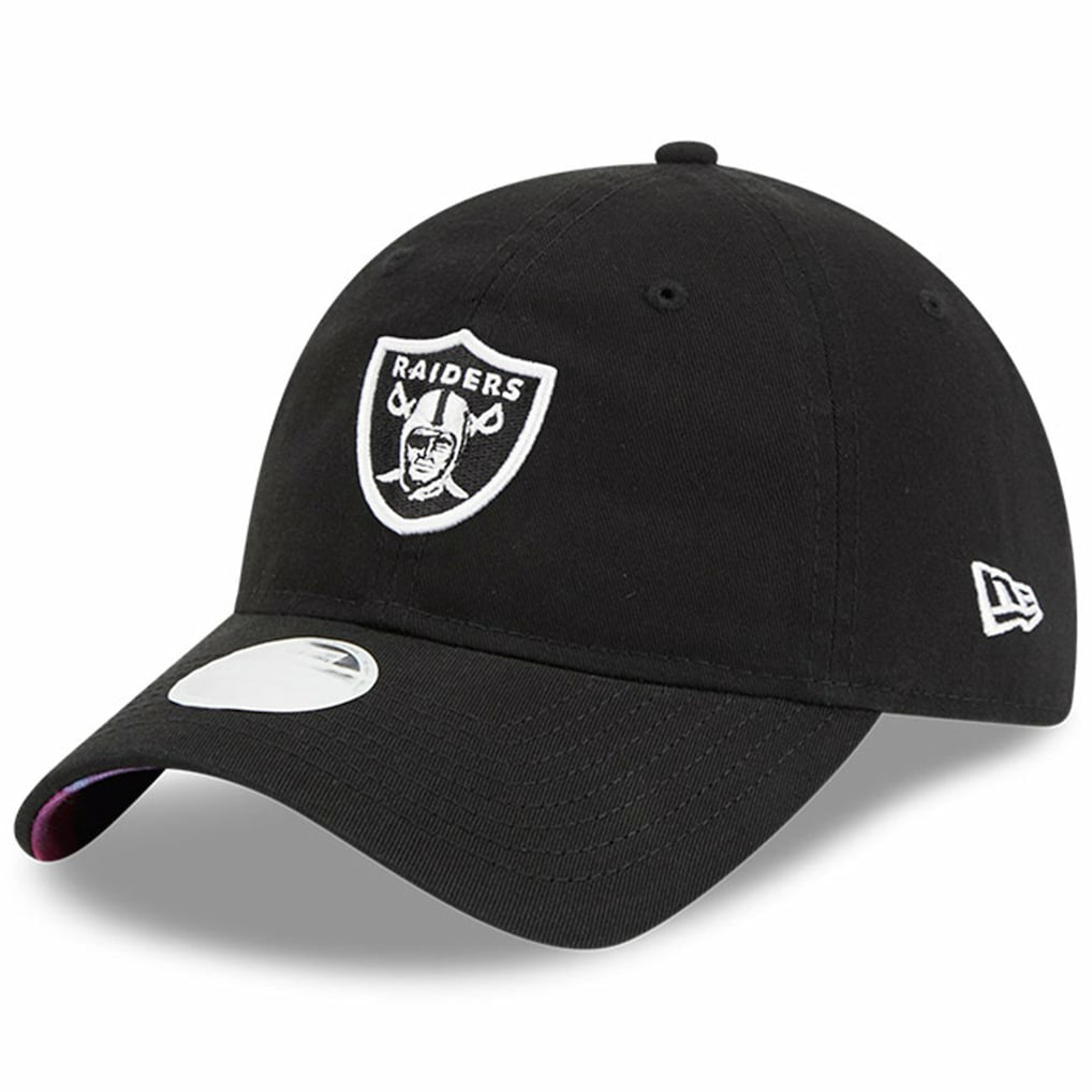 Las Vegas Raiders New Era Women's 2023 NFL Crucial Catch 9TWENTY Adjustable Hat Black