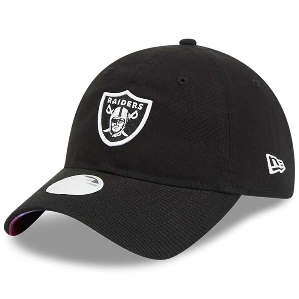 Las Vegas Raiders New Era Women's 2023 NFL Crucial Catch 9TWENTY Adjustable Hat Black