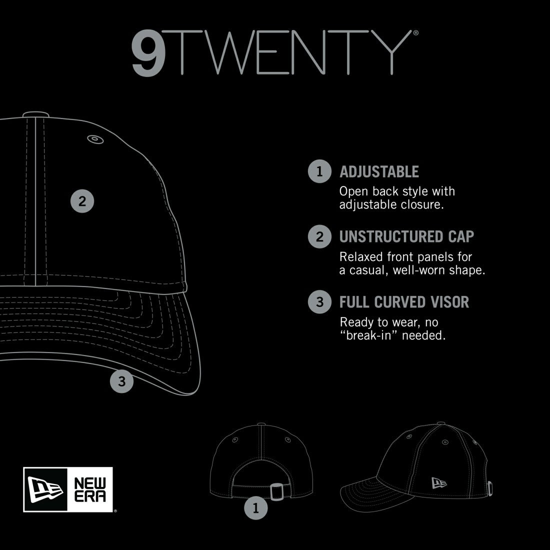 Tennessee Titans New Era Women's 2023 NFL Crucial Catch 9TWENTY Adjustable Hat Black