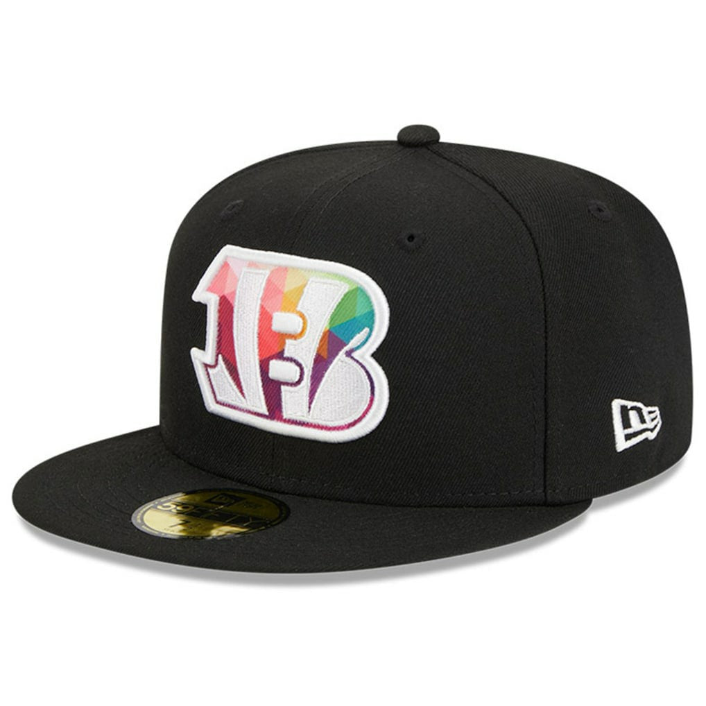 Cincinnati Bengals New Era 2023 NFL Crucial Catch 59FIFTY Fitted Hat Black