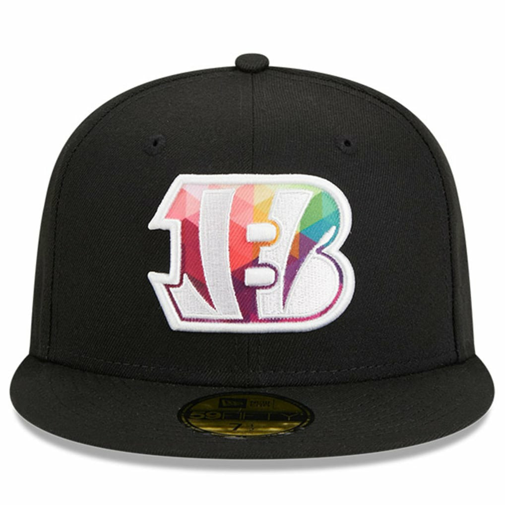 Cincinnati Bengals New Era 2023 NFL Crucial Catch 59FIFTY Fitted Hat Black