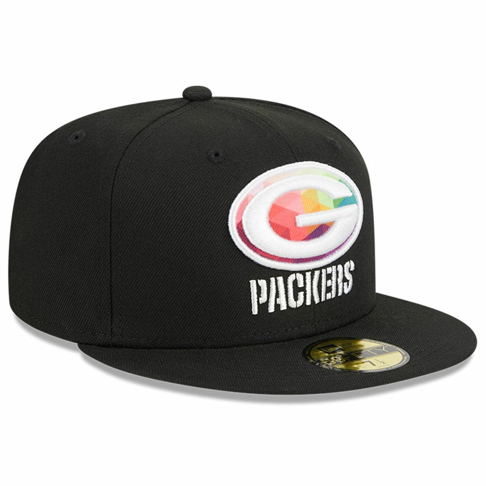 Green Bay Packers New Era 2023 NFL Crucial Catch 59FIFTY Fitted Hat Black