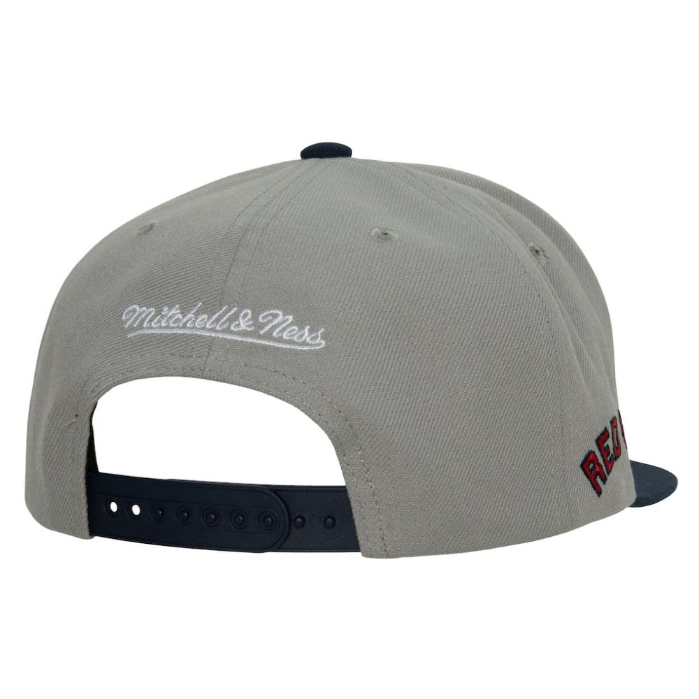 Boston Red Sox Mitchell & Ness Cooperstown Collection Snapback Hat - Gray - Mitchell & Ness Discount