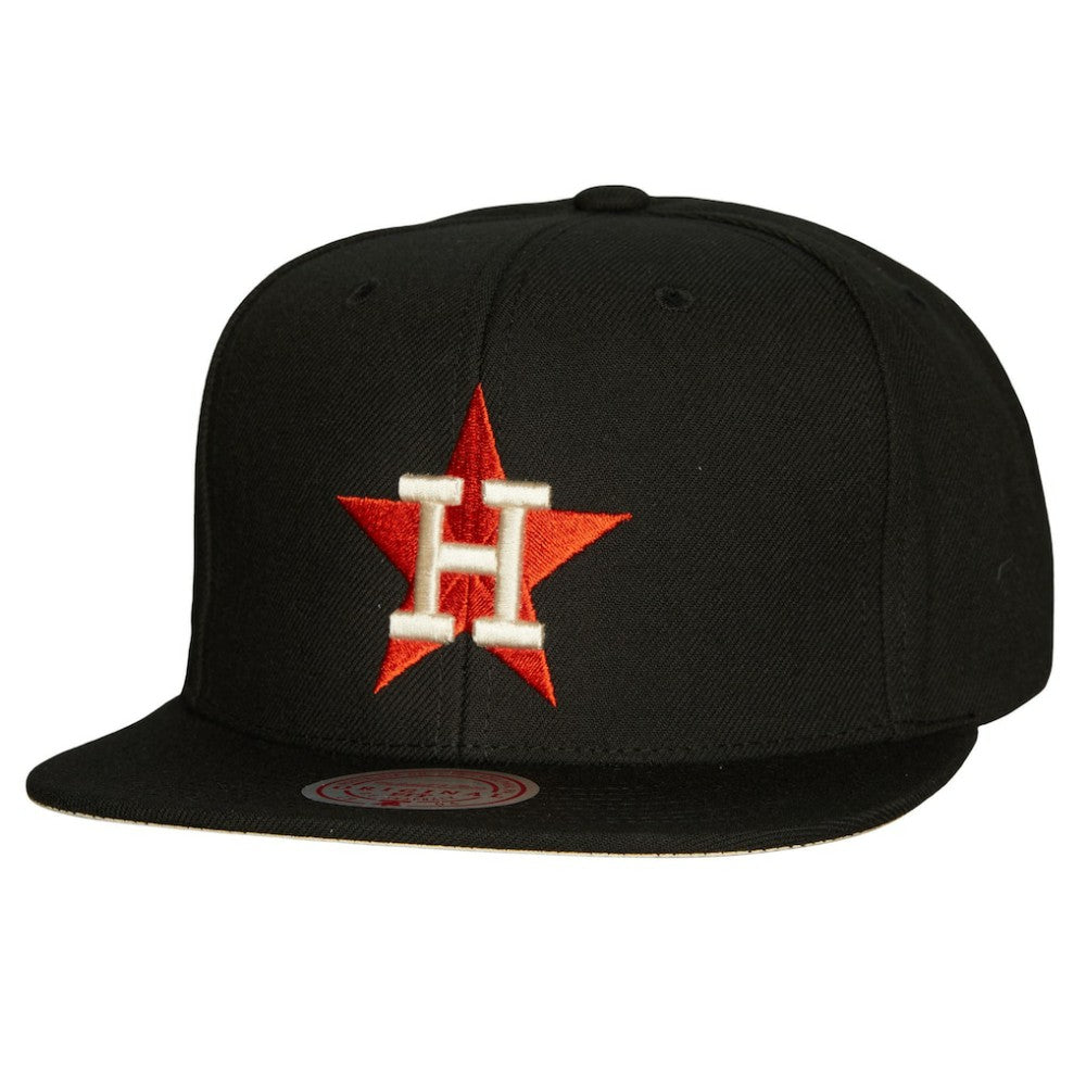 Houston Astros Mitchell & Ness Cooperstown Collection True Classics Snapback Hat - Black - Mitchell & Ness Discount