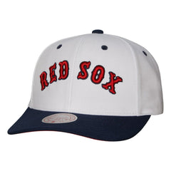 Boston Red Sox Mitchell & Ness Cooperstown Collection Pro Crown Snapback Hat - White - Mitchell & Ness Sale