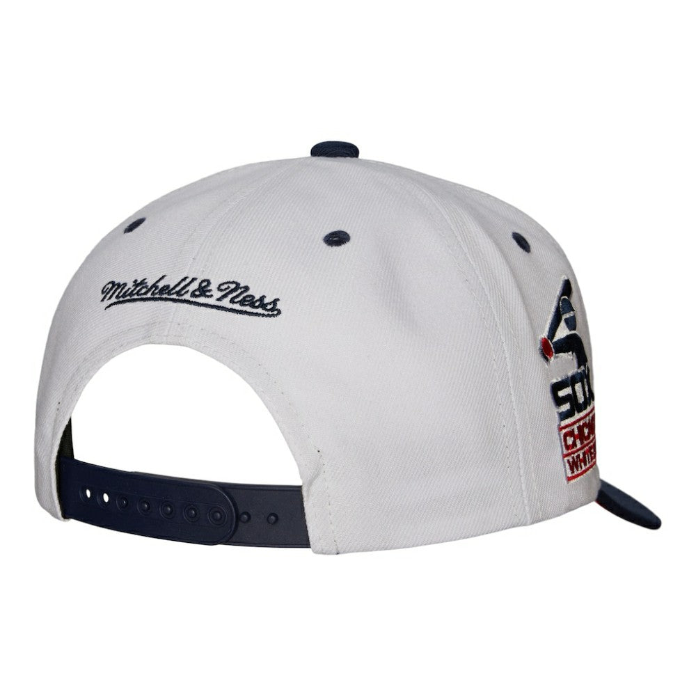Chicago White Sox Mitchell & Ness Cooperstown Collection Pro Crown Snapback Hat - White - Mitchell & Ness Lifestyle