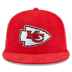 Kansas City Chiefs New Era Throwback Cord 59FIFTY Fitted Hat Red
