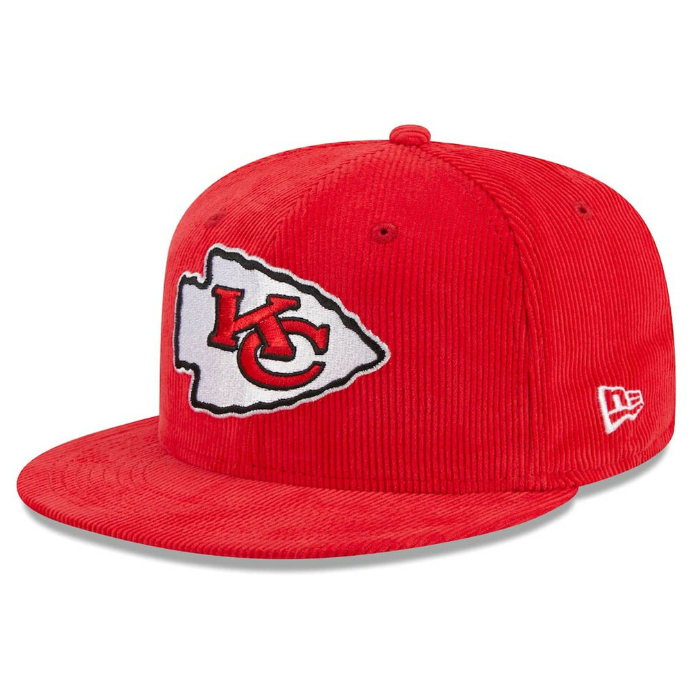 Kansas City Chiefs New Era Throwback Cord 59FIFTY Fitted Hat Red