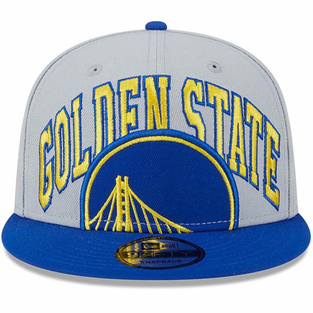 Golden State Warriors Tip-Off Two-Tone 9FIFTY Snapback Hat for sale Gray/Royal | New Era