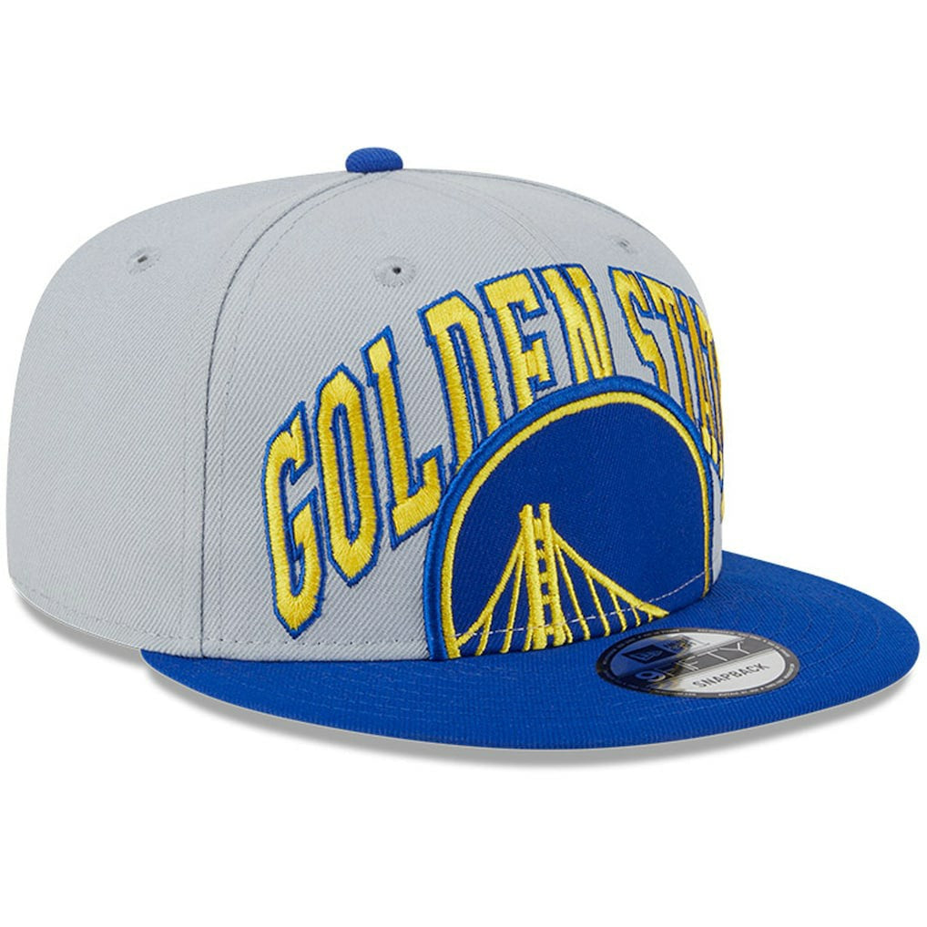 Golden State Warriors Tip-Off Two-Tone 9FIFTY Snapback Hat for sale Gray/Royal | New Era