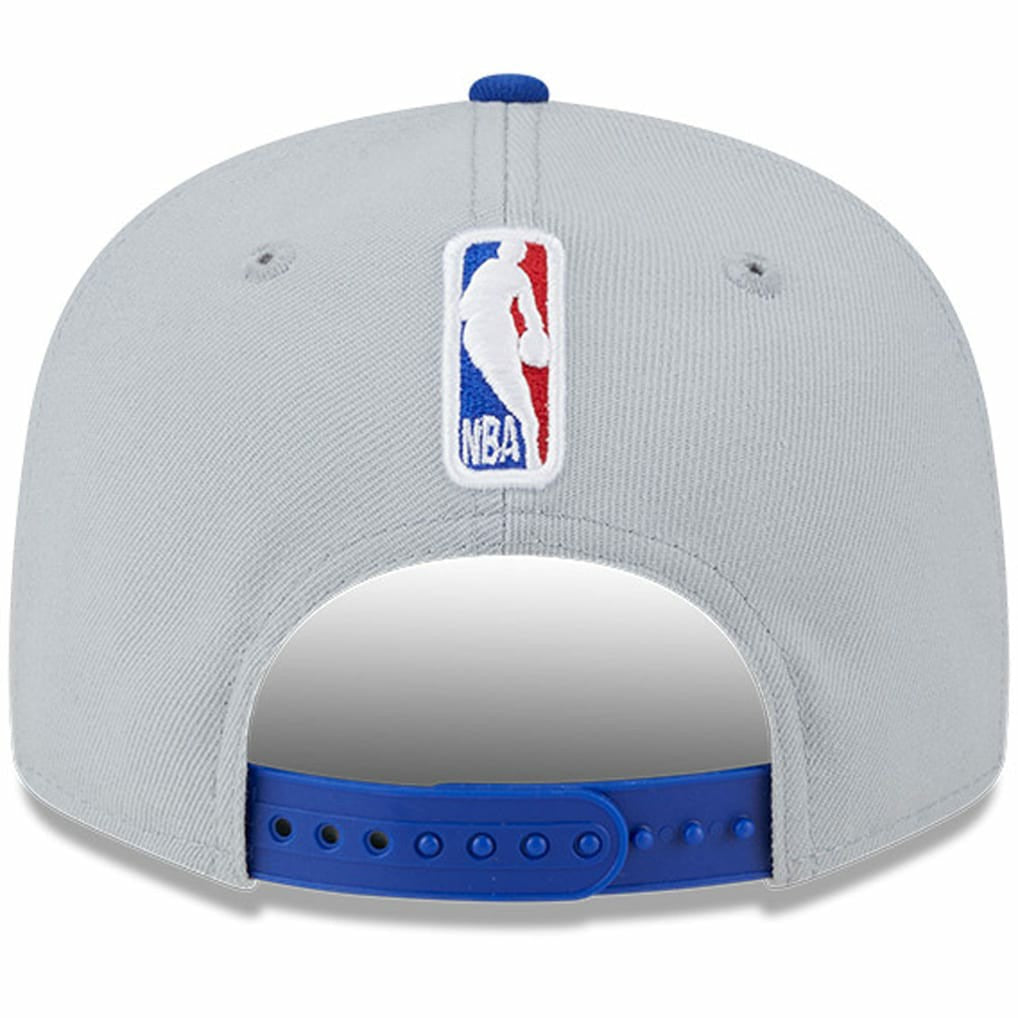Golden State Warriors Tip-Off Two-Tone 9FIFTY Snapback Hat for sale Gray/Royal | New Era