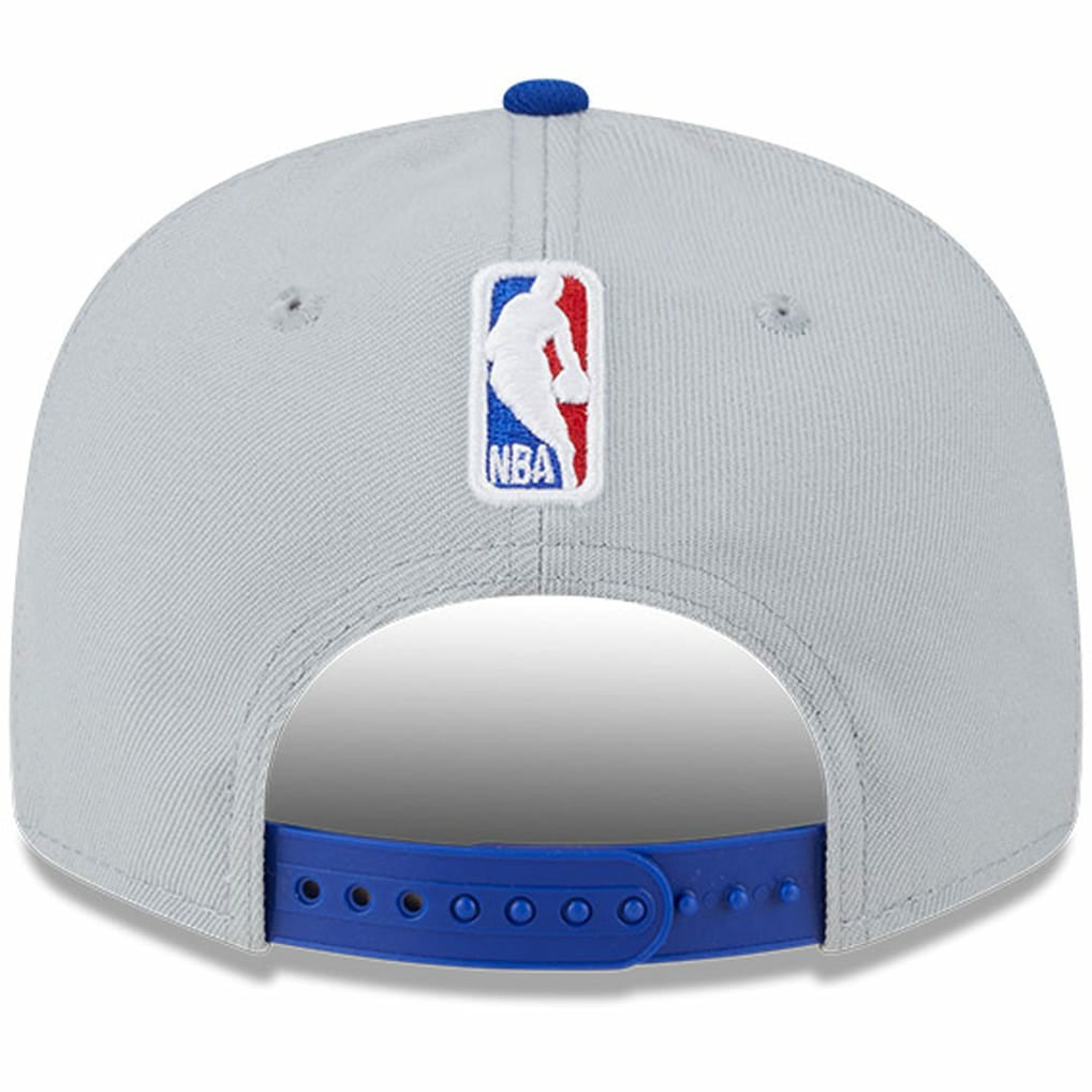 Philadelphia 76ers Tip-Off Two-Tone 9FIFTY Snapback Hat Gray/Royal | New Era for sale