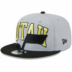 Utah Jazz Tip-Off Two-Tone 9FIFTY Snapback Hat Gray/Black | New Era Near Me