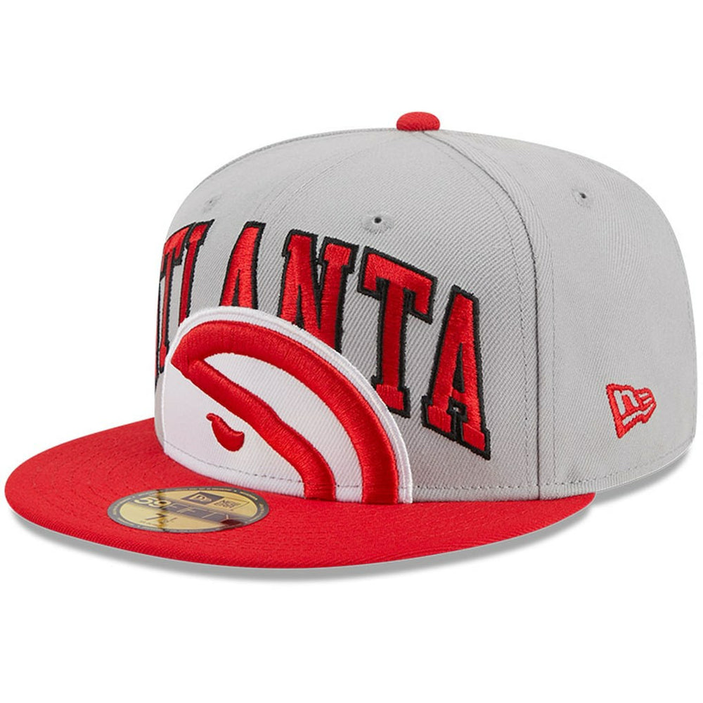 Atlanta Hawks Tip-Off Two-Tone 59FIFTY Fitted Hat Gray/Red | New Era outlet
