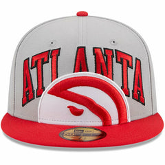 Atlanta Hawks Tip-Off Two-Tone 59FIFTY Fitted Hat Gray/Red | New Era outlet