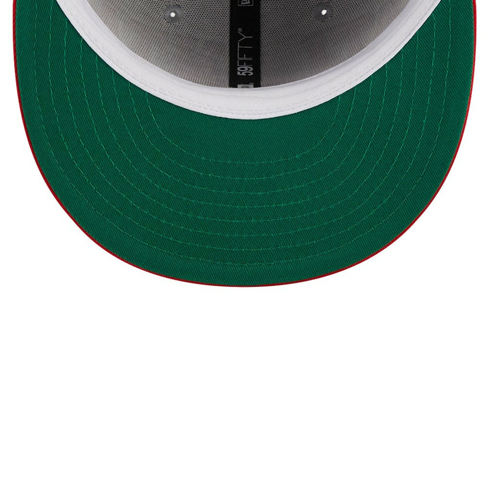 Atlanta Hawks Tip-Off Two-Tone 59FIFTY Fitted Hat Gray/Red | New Era outlet