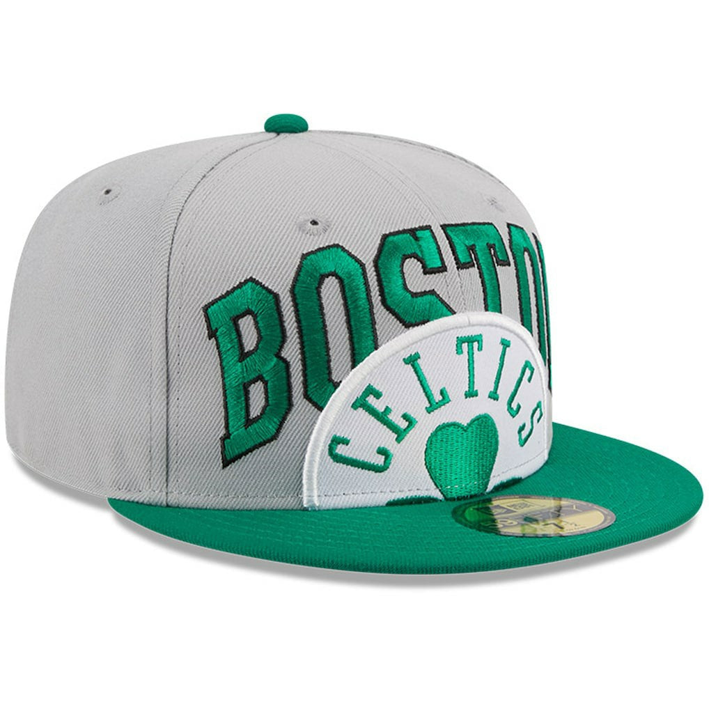 Boston Celtics Tip-Off Two-Tone 59FIFTY Fitted Hat Gray/Kelly Green | New Era Near Me