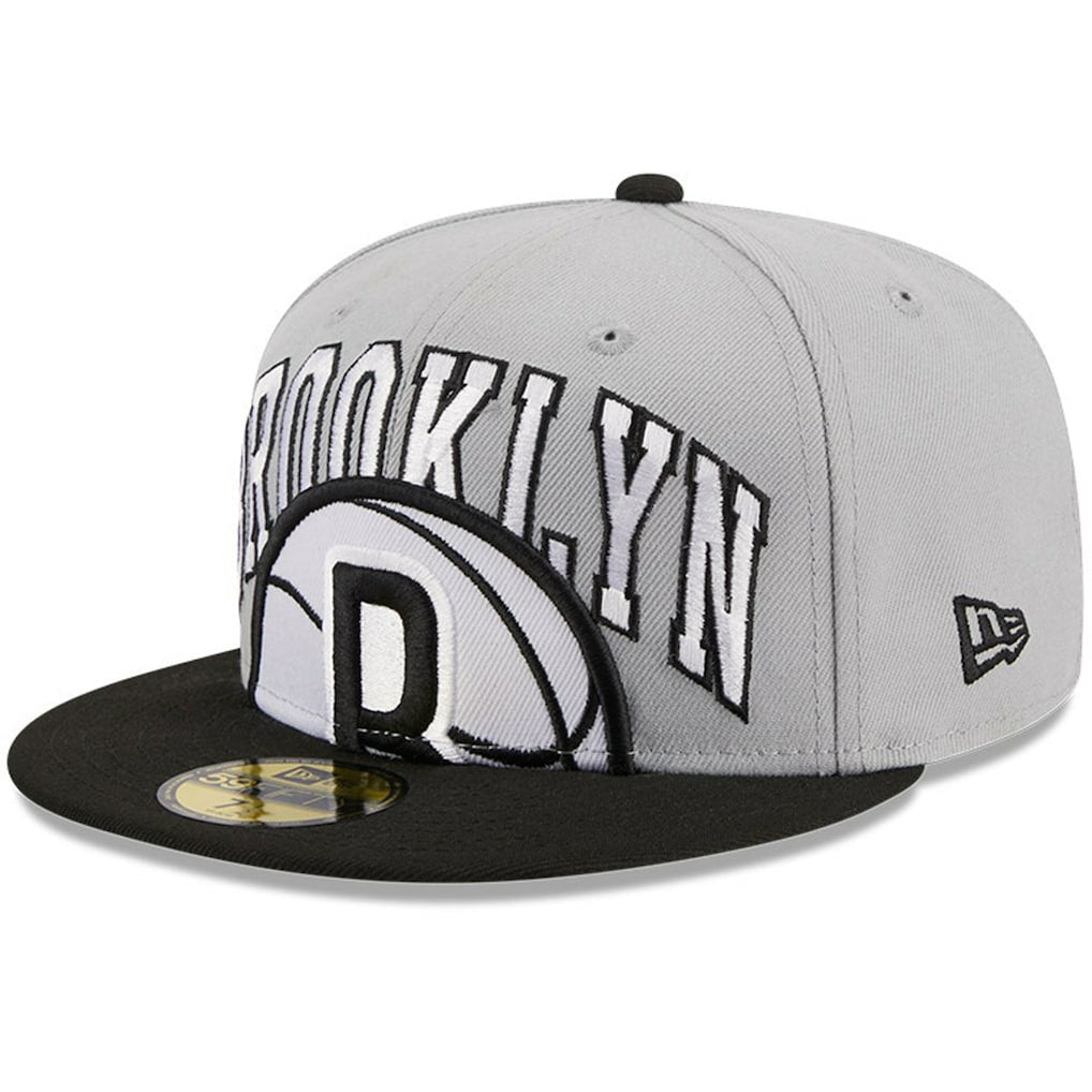 Brooklyn Nets Tip-Off Two-Tone 59FIFTY Fitted Hat Gray/Black | New Era discount