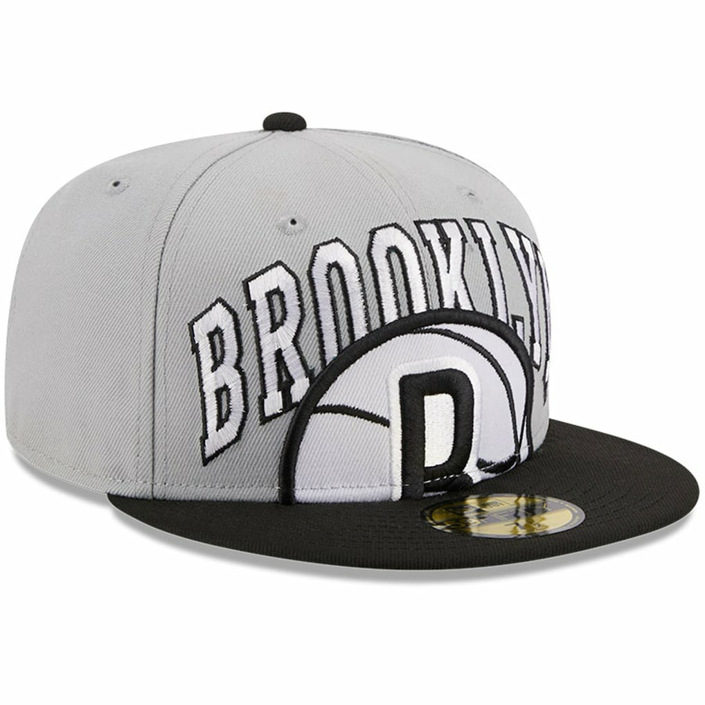 Brooklyn Nets Tip-Off Two-Tone 59FIFTY Fitted Hat Gray/Black | New Era discount